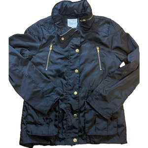 Copper key lightweight jacket with adjustable sleeves.